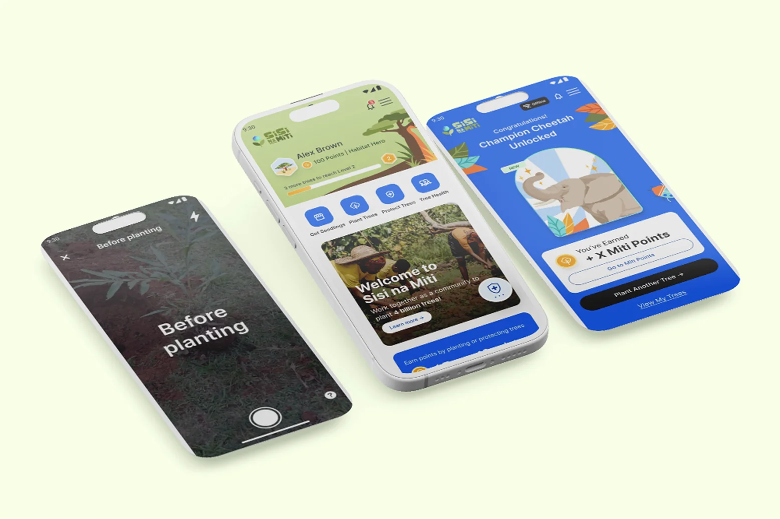 Verity mobile app onboarding and rewards mockups